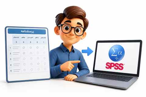 چگونه دیتاهای پرسشنامه را در spss وارد کنیم؟