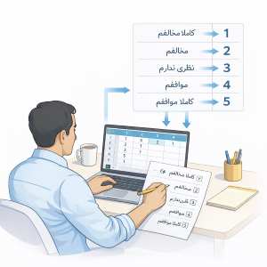 کدگذاری سؤالات و گزینه‌ها